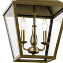 Two Light Pendant from the Dame Collection in Character Bronze Finish by Kichler