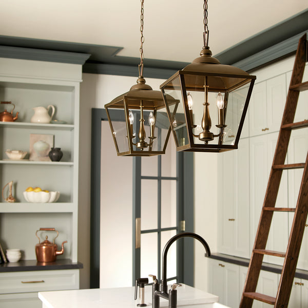 Two Light Pendant from the Dame Collection in Character Bronze Finish by Kichler
