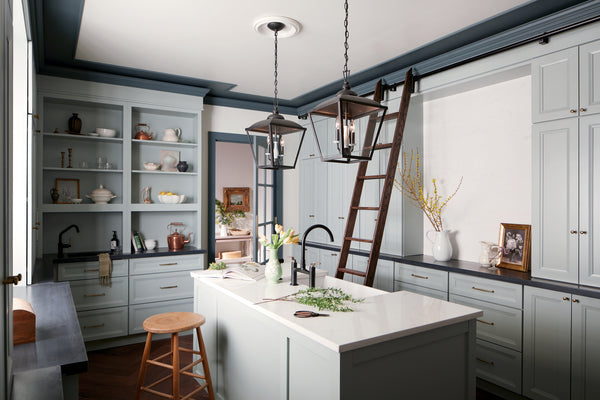 Two Light Pendant from the Dame Collection in Anvil Iron Finish by Kichler