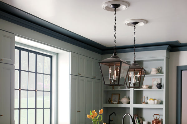 Two Light Pendant from the Dame Collection in Anvil Iron Finish by Kichler