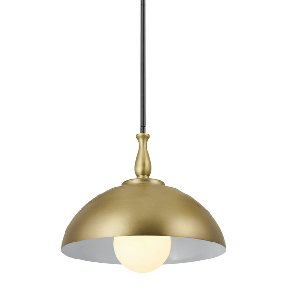 One Light Pendant from the Fira Collection in Natural Brass Finish by Kichler