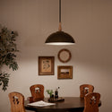 One Light Pendant from the Fira Collection in Anvil Iron Finish by Kichler