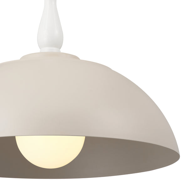 One Light Pendant from the Fira Collection in Greige Finish by Kichler
