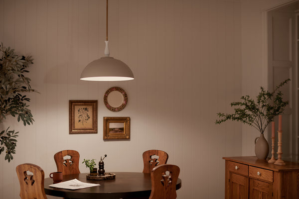 One Light Pendant from the Fira Collection in Greige Finish by Kichler