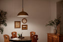 One Light Pendant from the Fira Collection in Natural Brass Finish by Kichler
