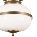 Two Light Pendant from the Opal Collection in Champagne Bronze Finish by Kichler