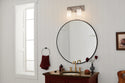 Two Light Bath from the Vetivene Collection in Classic Pewter Finish by Kichler