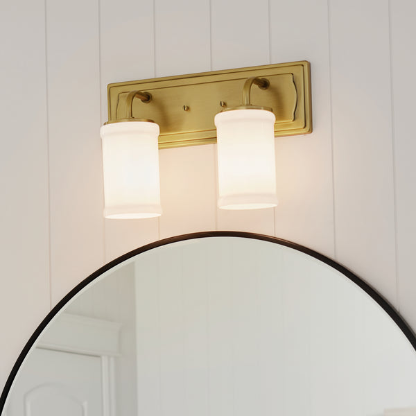 Two Light Bath from the Vetivene Collection in Natural Brass Finish by Kichler