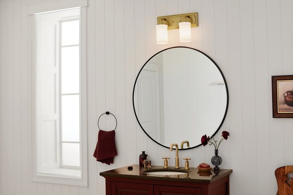 Two Light Bath from the Vetivene Collection in Natural Brass Finish by Kichler