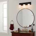 Three Light Bath from the Vetivene Collection in Textured Black Finish by Kichler