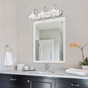 Three Light Bath Vanity from the Lana Collection in Pewter Finish by Golden