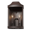Two Light Outdoor Wall Sconce from the Cohen TBZ Collection in Textured Bronze Finish by Golden