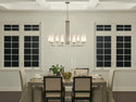 Nine Light Chandelier from the Truby Collection in Polished Nickel Finish by Kichler