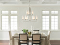 Nine Light Chandelier from the Truby Collection in Polished Nickel Finish by Kichler