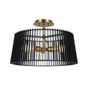 Three Light Pendant from the Linara Collection in Black Finish by Kichler