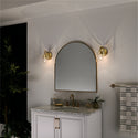 One Light Wall Sconce from the Everett Collection in Brushed Brass Finish by Kichler