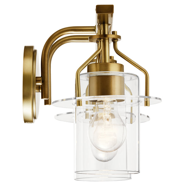 Two Light Bath from the Everett Collection in Brushed Brass Finish by Kichler
