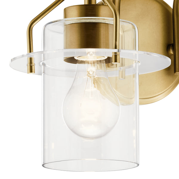 Two Light Bath from the Everett Collection in Brushed Brass Finish by Kichler