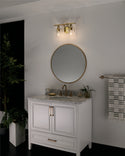 Two Light Bath from the Everett Collection in Brushed Brass Finish by Kichler