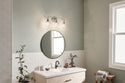 Three Light Bath from the Meller Collection in Nickel Textured Finish by Kichler