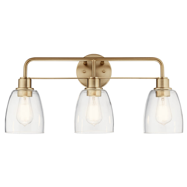 Three Light Bath from the Meller Collection in Champagne Bronze Finish by Kichler