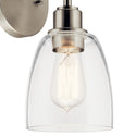 One Light Wall Sconce from the Meller Collection in Nickel Textured Finish by Kichler