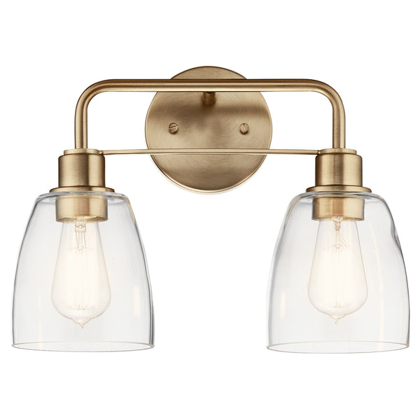 Two Light Bath from the Meller Collection in Champagne Bronze Finish by Kichler