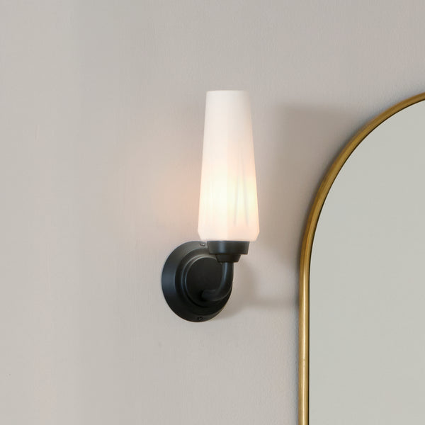One Light Wall Sconce from the Truby Collection in Black Finish by Kichler