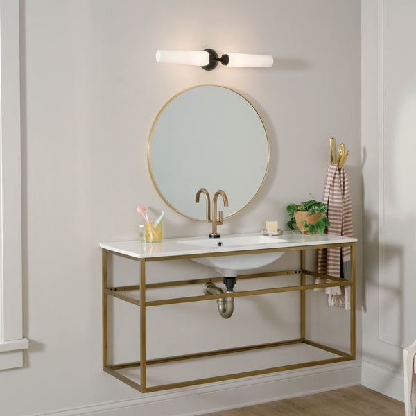 Two Light Bath from the Truby Collection in Black Finish by Kichler