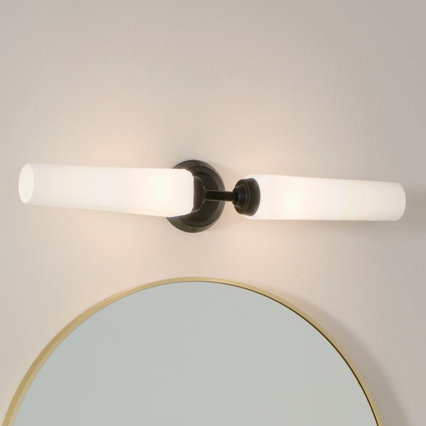 Two Light Bath from the Truby Collection in Black Finish by Kichler