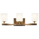 Three Light Bath from the Marette Collection in Champagne Bronze Finish by Kichler