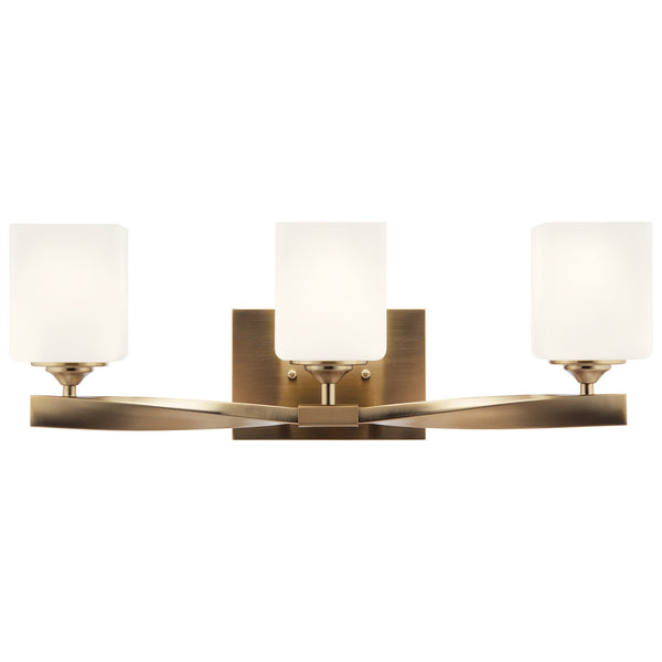 Three Light Bath from the Marette Collection in Champagne Bronze Finish by Kichler