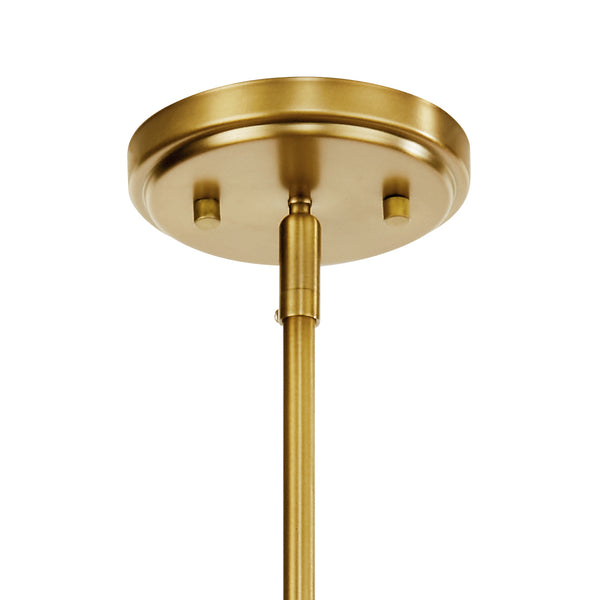 Three Light Chandelier from the Everett Collection in Brushed Brass Finish by Kichler