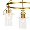 Three Light Chandelier from the Everett Collection in Brushed Brass Finish by Kichler