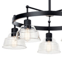 Five Light Chandelier from the Eastmont Collection in Black Finish by Kichler