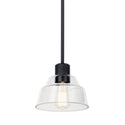 One Light Mini Pendant from the Eastmont Collection in Black Finish by Kichler