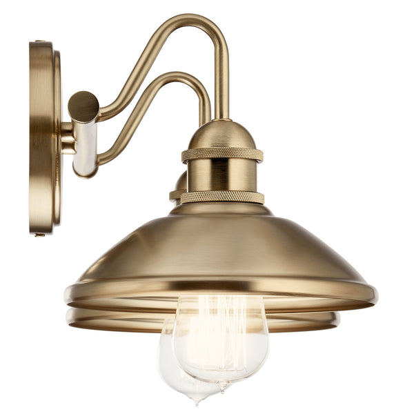 Two Light Bath from the Clyde Collection in Champagne Bronze Finish by Kichler