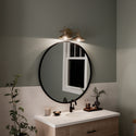 Two Light Bath from the Clyde Collection in Champagne Bronze Finish by Kichler