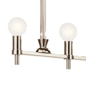 Five Light Linear Chandelier from the Torvee Collection in Nickel Textured Finish by Kichler
