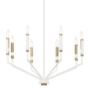 Eight Light Chandelier from the Armand Collection in White Finish by Kichler