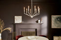 Eight Light Chandelier from the Armand Collection in White Finish by Kichler