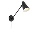 One Light Wall Sconce from the Sylvia Collection in Black Finish by Kichler