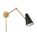 One Light Wall Sconce from the Sylvia Collection in Natural Brass Finish by Kichler