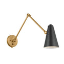 One Light Wall Sconce from the Sylvia Collection in Natural Brass Finish by Kichler