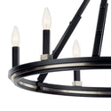Six Light Chandelier from the Emmala Collection in Black Finish by Kichler