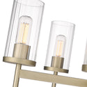 Five Light Chandelier from the Winslett WG Collection in White Gold Finish by Golden