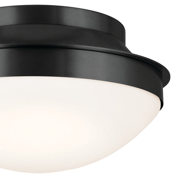 Two Light Flush Mount from the Bretta Collection in Black Finish by Kichler