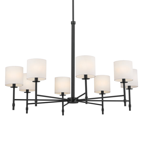 Eight Light Chandelier from the Ali Collection in Black Finish by Kichler