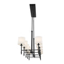 Ten Light Linear Chandelier from the Ali Collection in Black Finish by Kichler