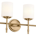 Four Light Bath from the Ali Collection in Brushed Natural Brass Finish by Kichler
